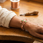 Kupferarmband mit Opal von Livia