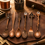 Kupferbesteck-Set von Livia