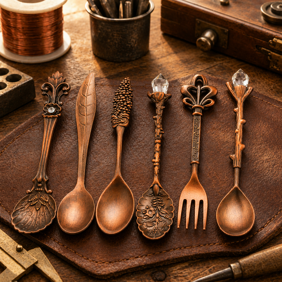 Kupferbesteck-Set von Livia