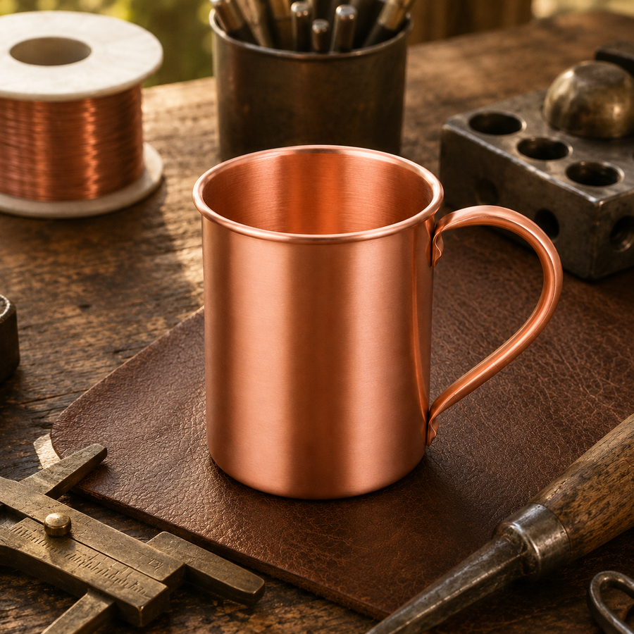 Glatte Kupfertasse 400 ml von Livia