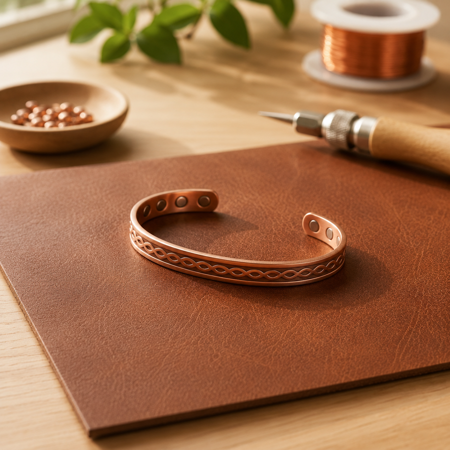Kupferarmband Current von Livia