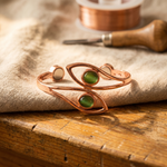 Kupferarmband mit Opal von Livia