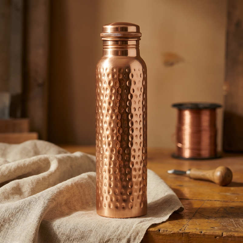 Wasserflasche aus reinem Kupfer von Livia